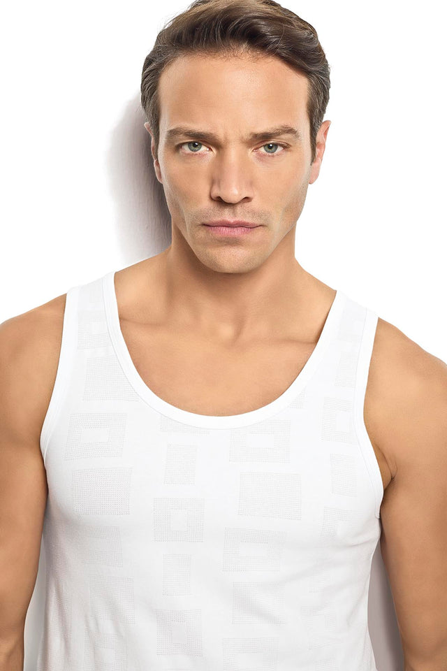 Men's Cotton&Modal Tank Top Undershirt (2 pack)